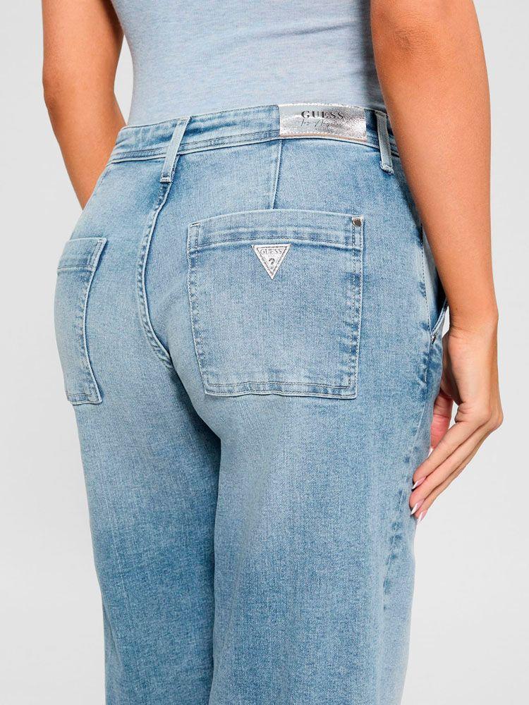 Jeans Zoya Wide Leg Crop Azul-4