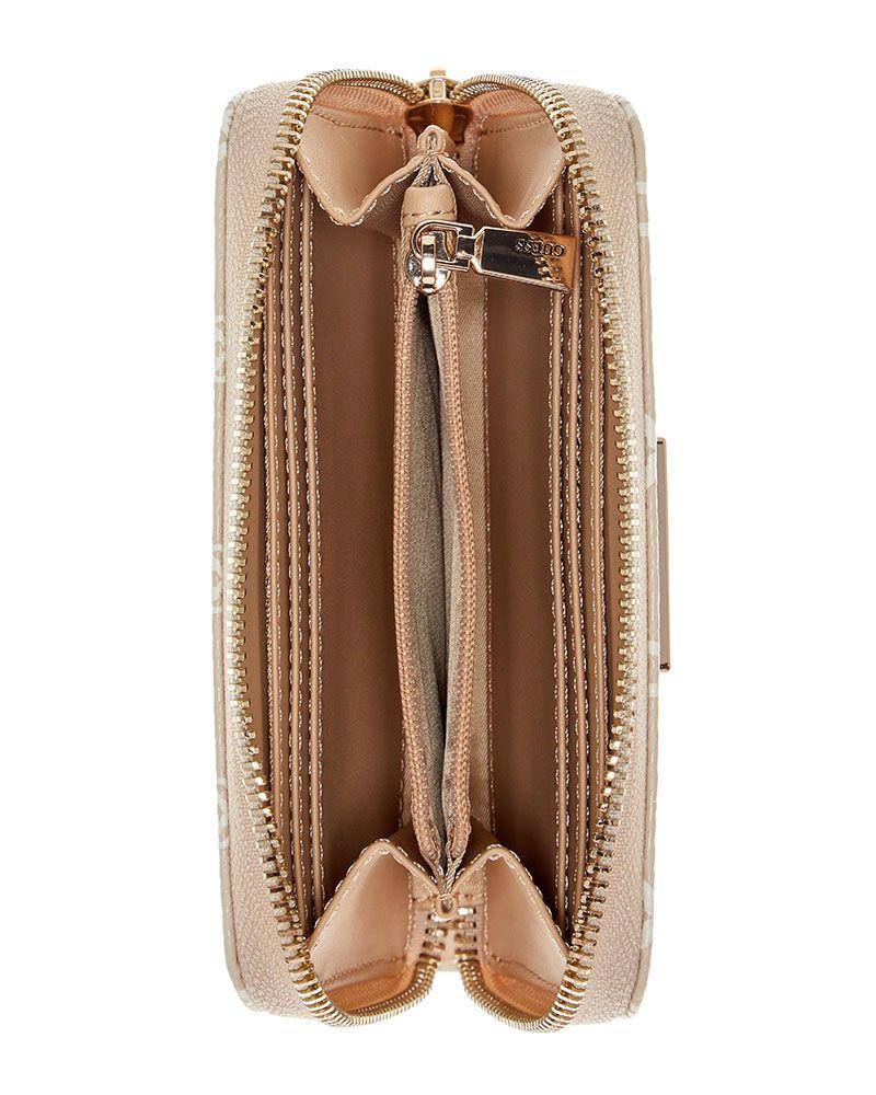 Billetera Isola Slg Medium Zip Around Café-2