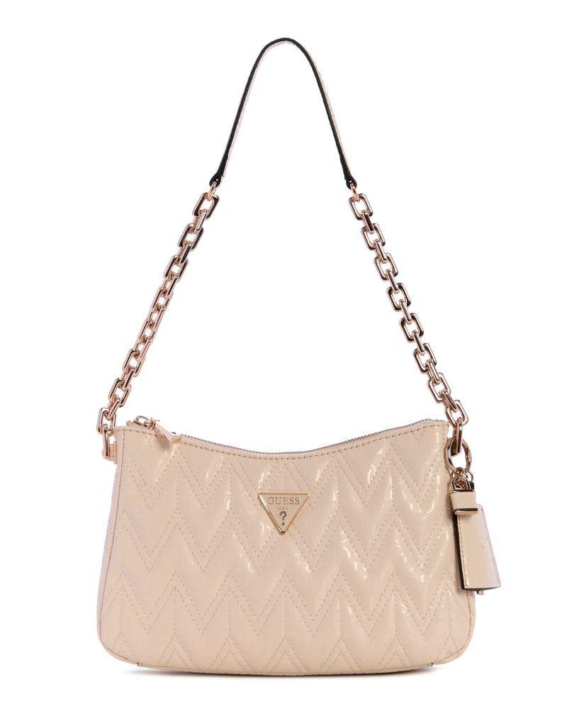 Cartera Guess Mujer Adelard Top Zip Shoulder Bag Crema-0