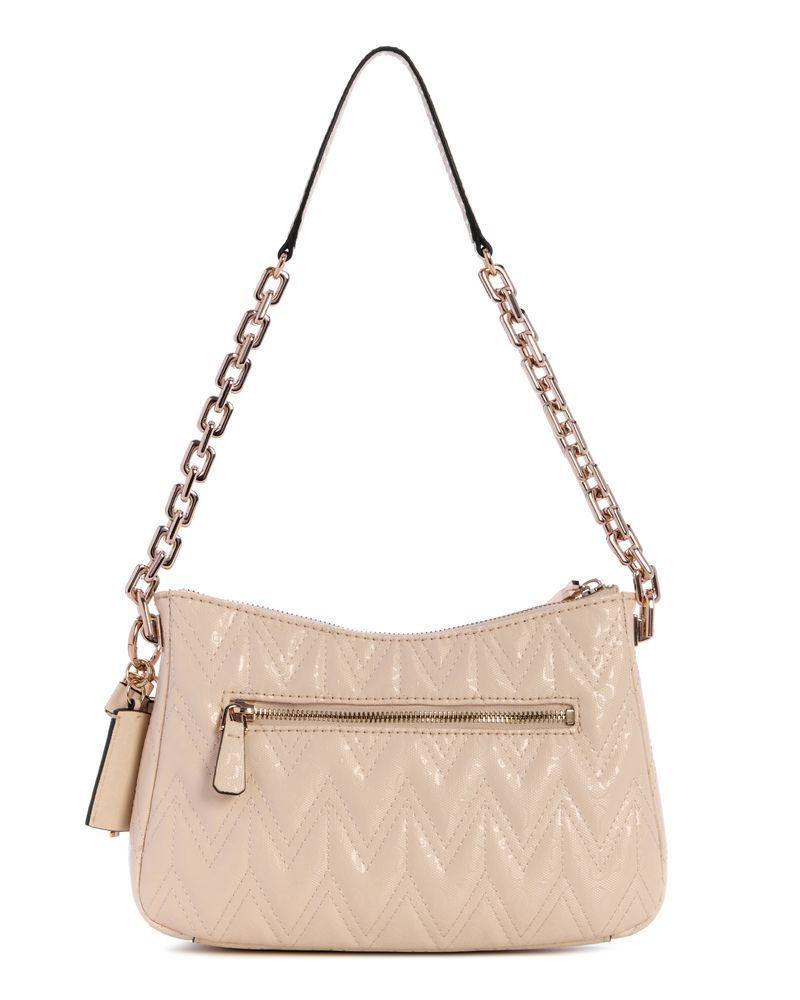Cartera Guess Mujer Adelard Top Zip Shoulder Bag Crema-2
