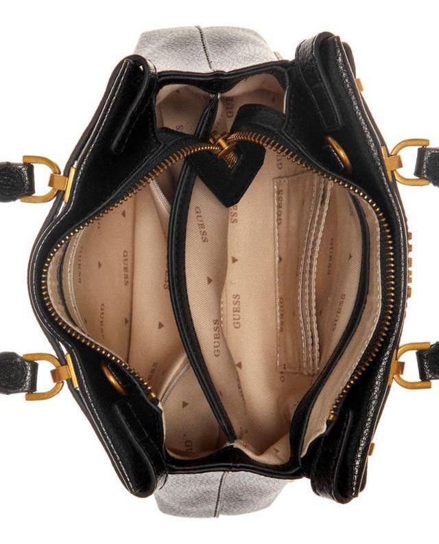 Mini Cartera Guess Mujer Sestri Mini Satchel Negro.-3