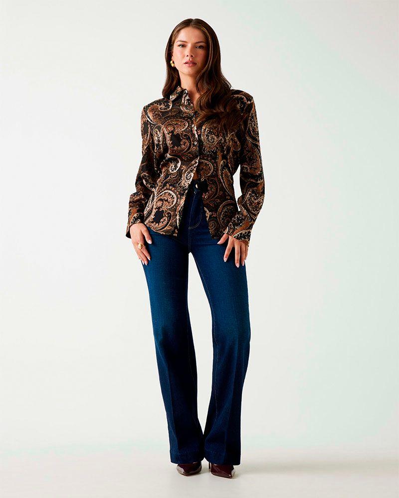 Blusa Ls Clarisse Oversize Multicolor Mujer-3