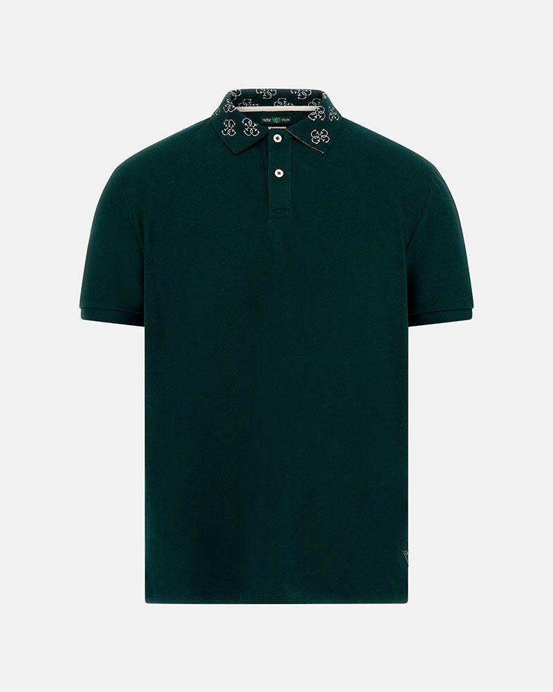 Polera Guess Hombre Polo Ss Logo Jcrd Collar Negro-4