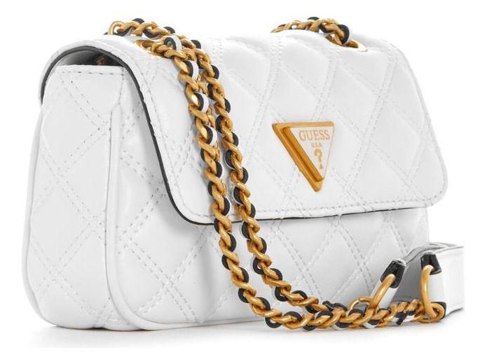 Mini Cartera Guess Mujer Giully Cnvrtble Xbdy Flap Blanco-1