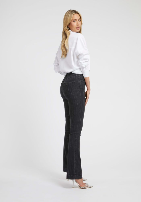 Jeans Guess Mujer Fashion Prem Denim Negro.-2