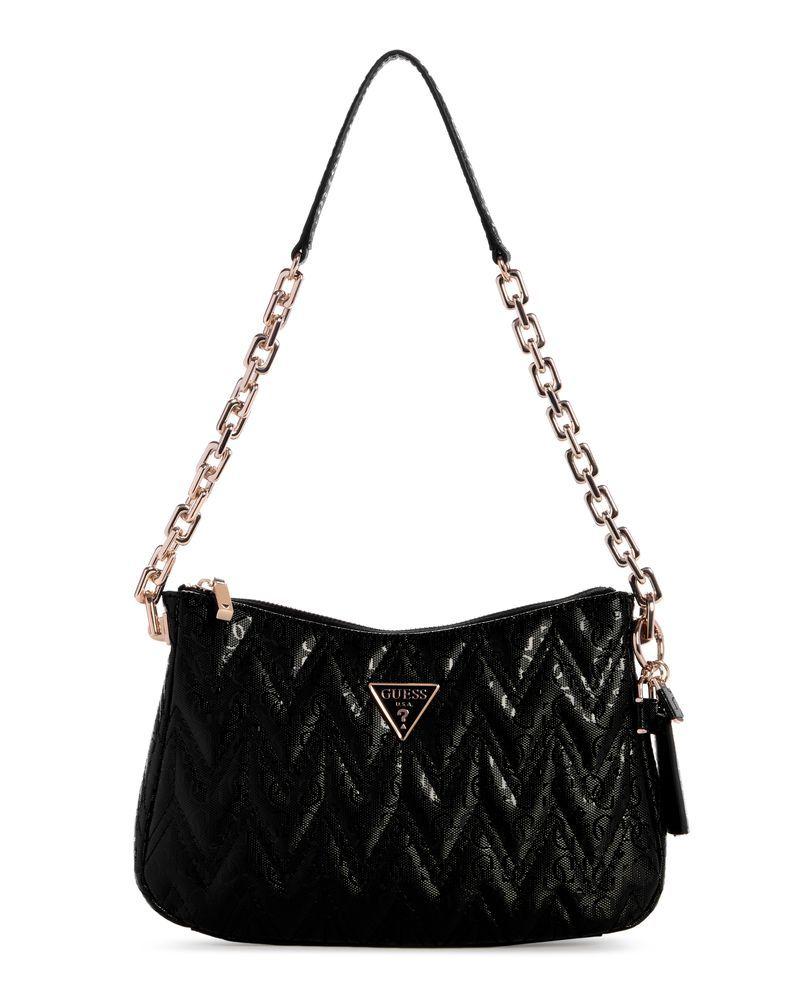 Cartera Guess Mujer Adelard Top Zip Shoulder Bag Negro-0