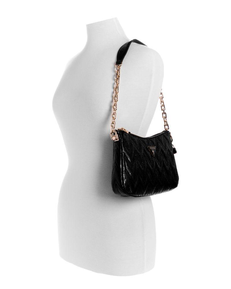 Cartera Guess Mujer Adelard Top Zip Shoulder Bag Negro-4