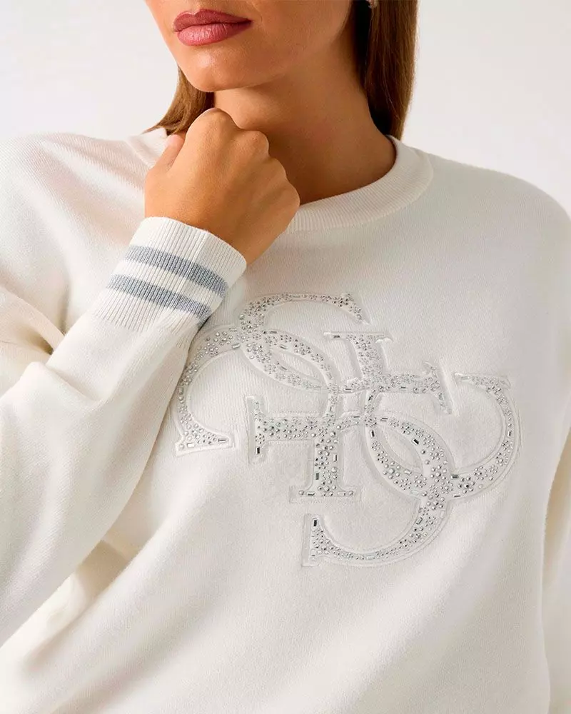 Sweater Ls Cn Sylvie Logo Blanco-2
