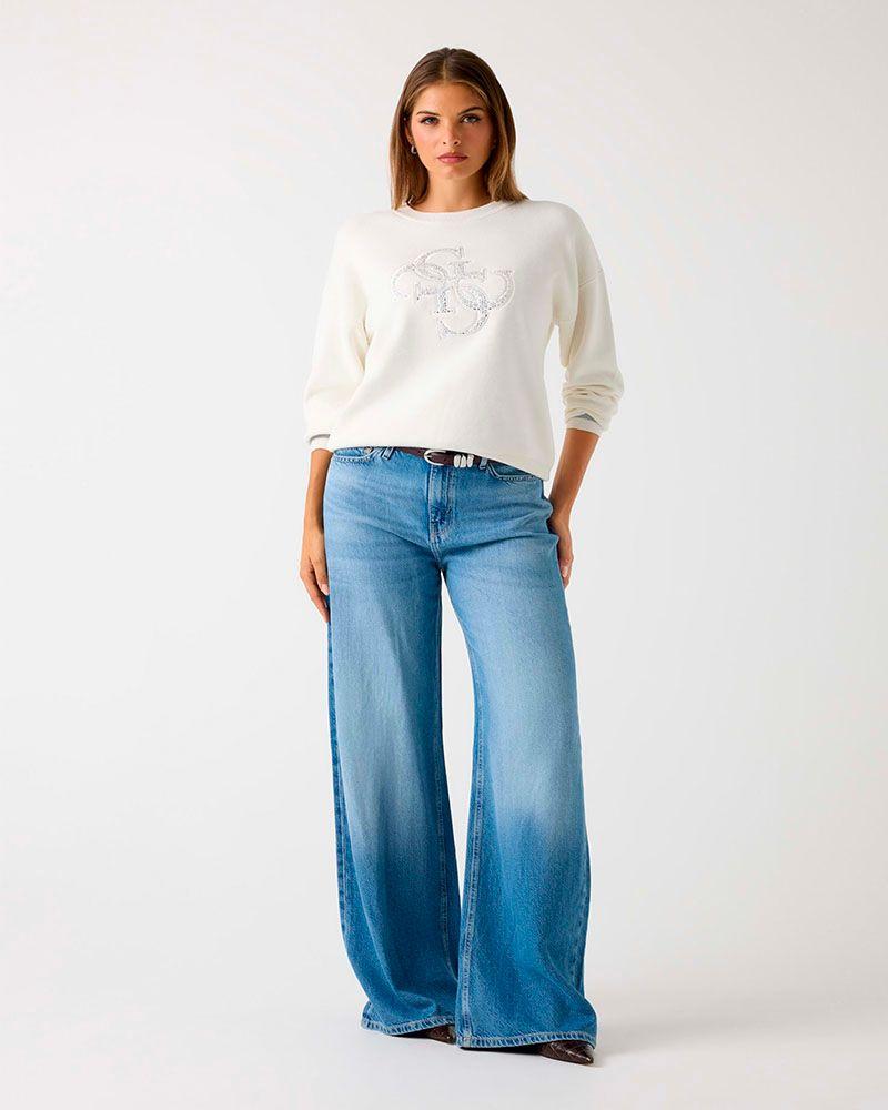 Sweater Ls Cn Sylvie Logo Blanco-3