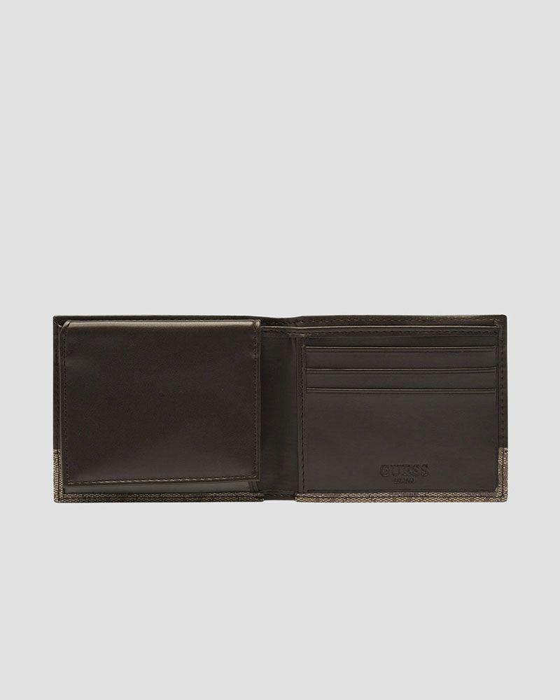Billetera Guess Hombre Rfid Fabio Passcase Café-2