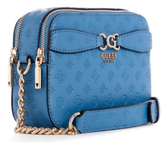 Cartera Guess Mujer Arlena Logo Camera Crossbody Azul-1