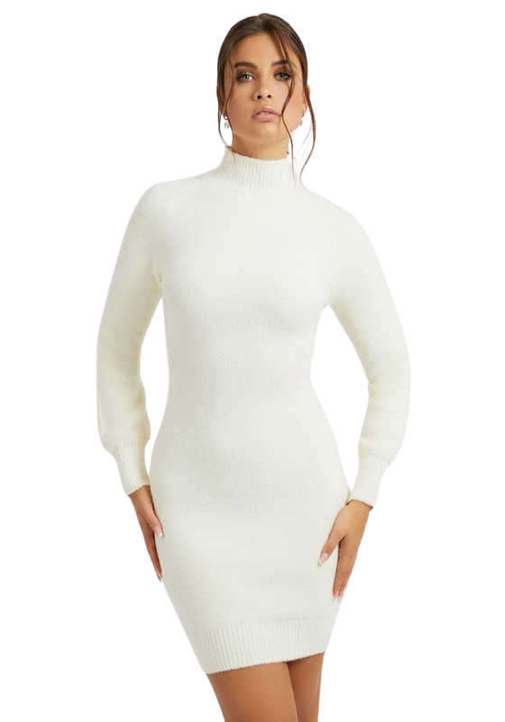 Vestido Guess Mujer Brigitte Dress Swtr Blanco-0