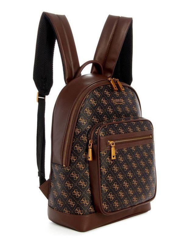 Mochila Guess Hombre Keith Backpack Café.-1