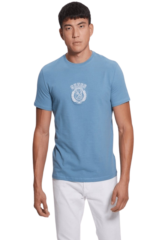 Polera Guess Hombre Semyon Cn Ss Tee Celeste-0
