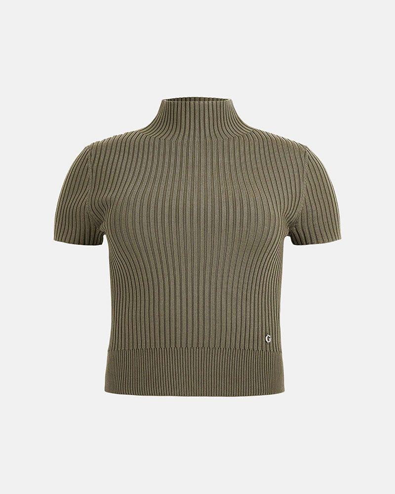 Sweater Guess Mujer Ss Jayla Mock Neck Swtr Verde-4