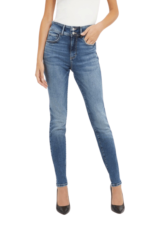 Jeans Guess Mujer Shape Up Celeste-0
