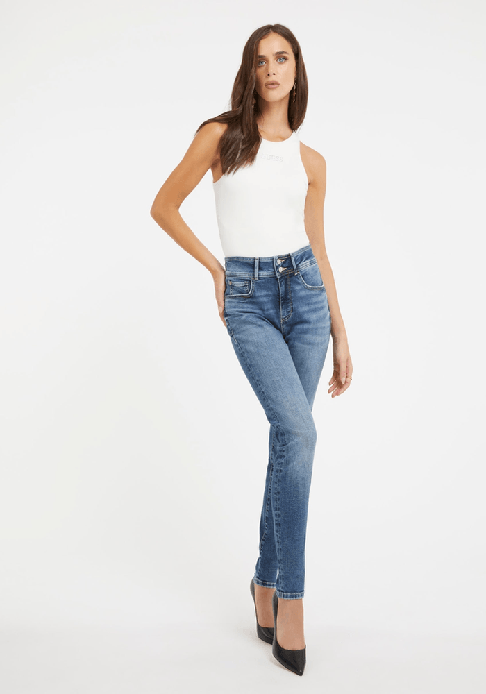 Jeans Guess Mujer Shape Up Celeste-1