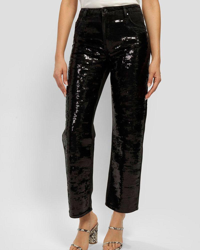 Jeans Guess Mujer Jil Boyfriend Negro-0