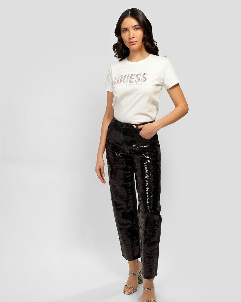 Jeans Guess Mujer Jil Boyfriend Negro-1