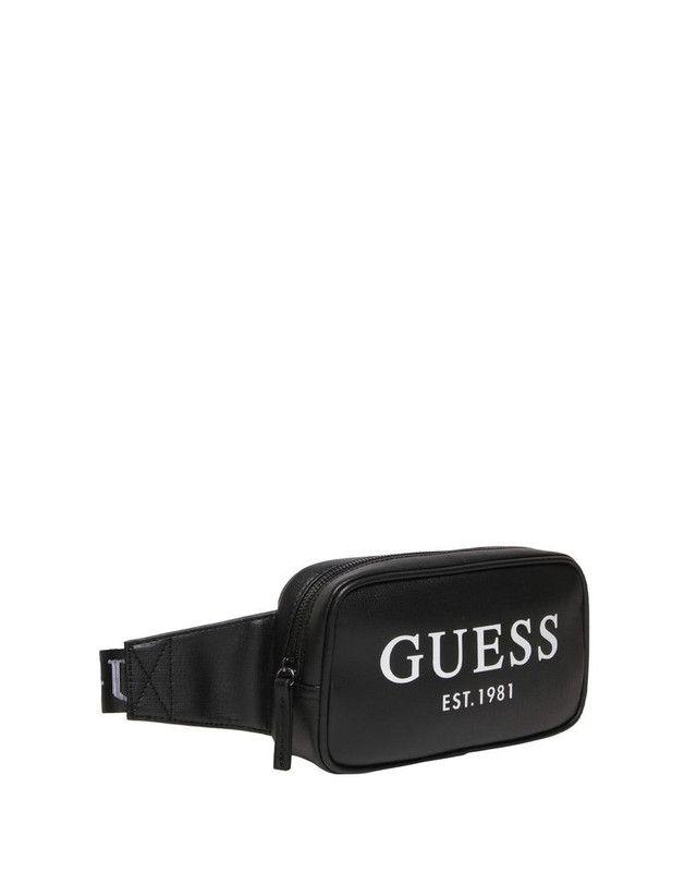 Banano Guess Hombre Outfitter Bum Bag Negro-1