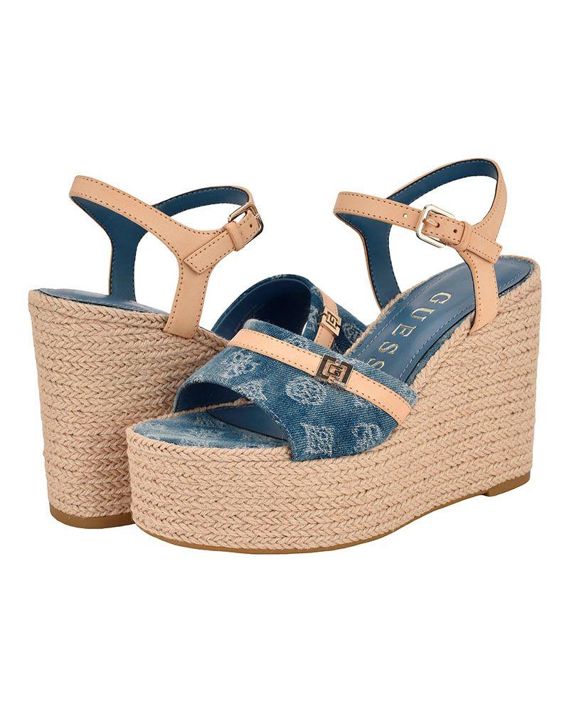 Sandalias Guess Mujer Footwear Gwtaani2 Beige-4