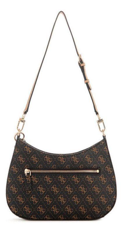 Cartera Guess Mujer Noelle Top Zip Shoulder Bag Café.-2