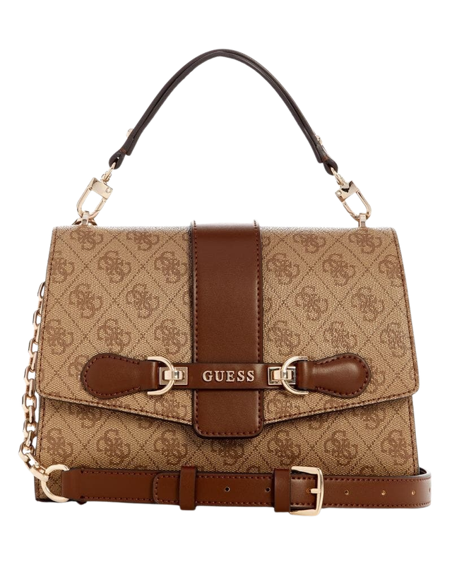 Cartera Guess Mujer Nolana Top Handle Flap Café-0