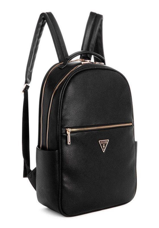 Mochila Guess Mujer Power Play Tech Backpack Negro.-1