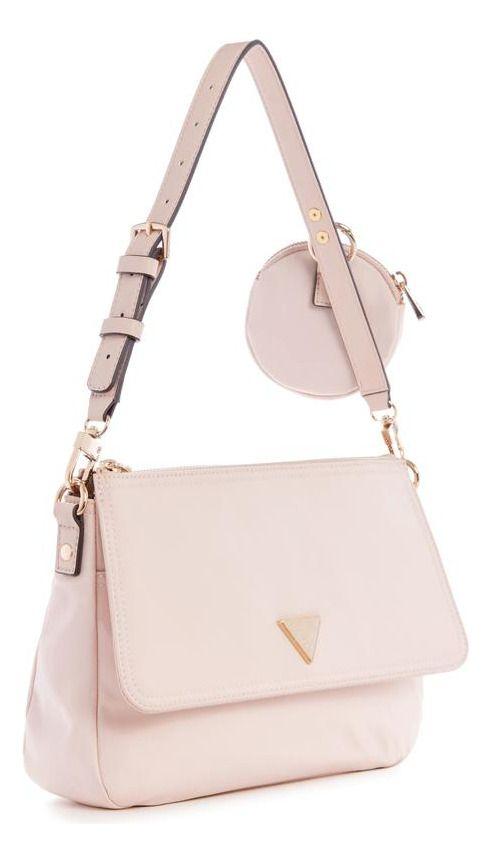 Cartera Guess Mujer Eco Gemma Top Zip Shlder Bag Crema-1