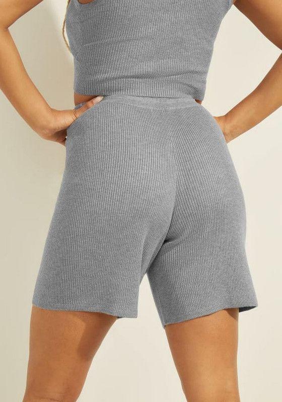 Short Guess Mujer Charli Bermuda Swtr Shorts Gris-2