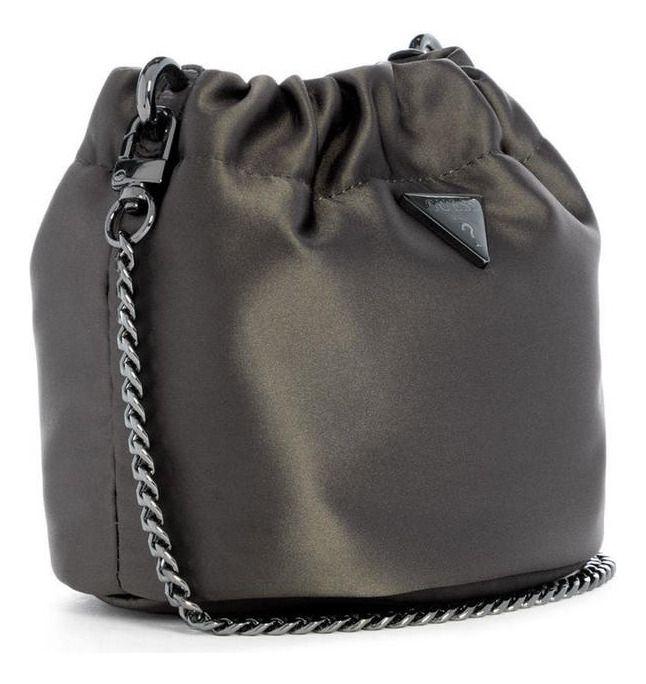 Mini Cartera Guess Mujer Velina Pouch Gris-1