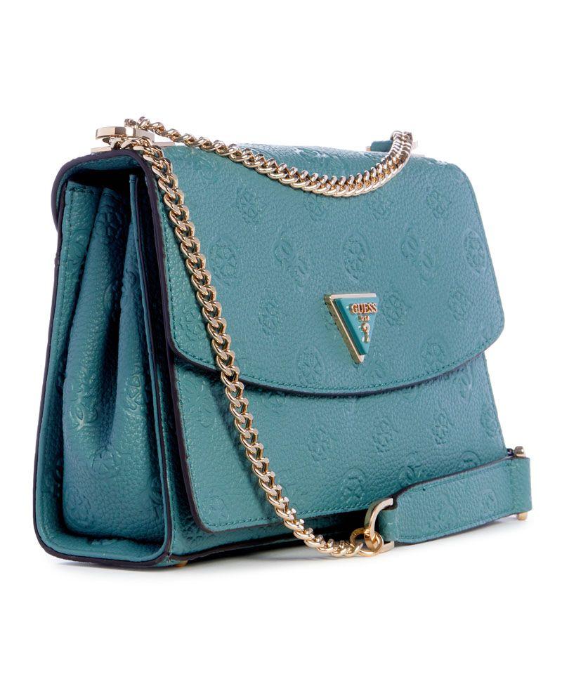 Cartera Guess Mujer Cresidia Cnvrtble Xbody Flap Verde-1