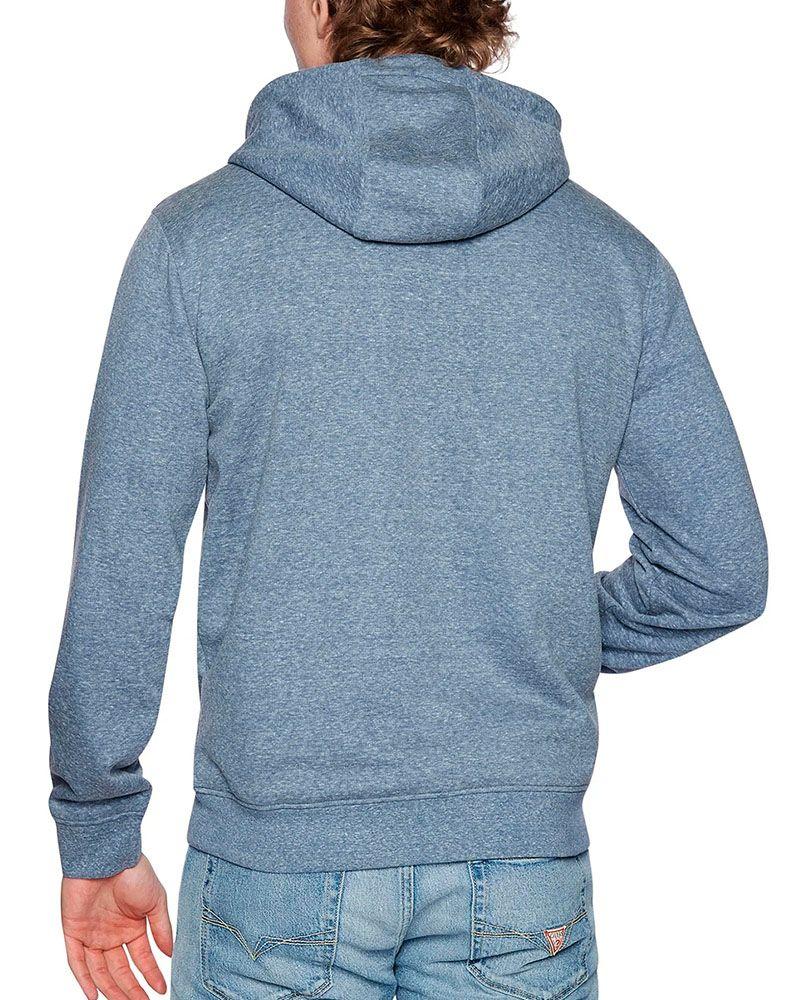 Poleron Guess Hombre Embro Triangle Hoodie Sweatshirt Gris-1
