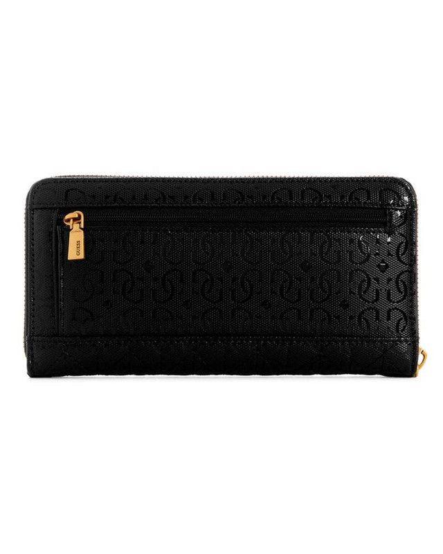 Billetera Guess Mujer Aveta Slg Large Zip Around Negro-1