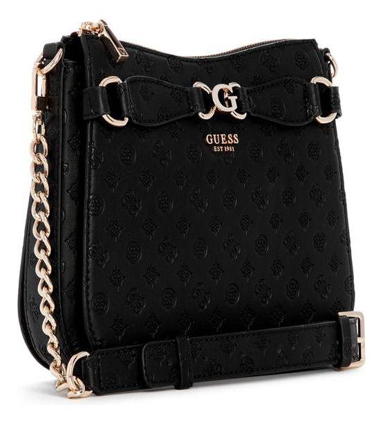 Cartera Guess Mujer Arlena Logo Crossbody Hobo Negro-1
