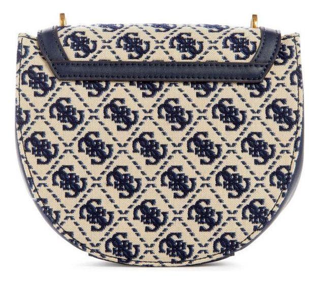 Mini Cartera Guess Mujer Fleet Mini Saddle Crossbody Azul-2