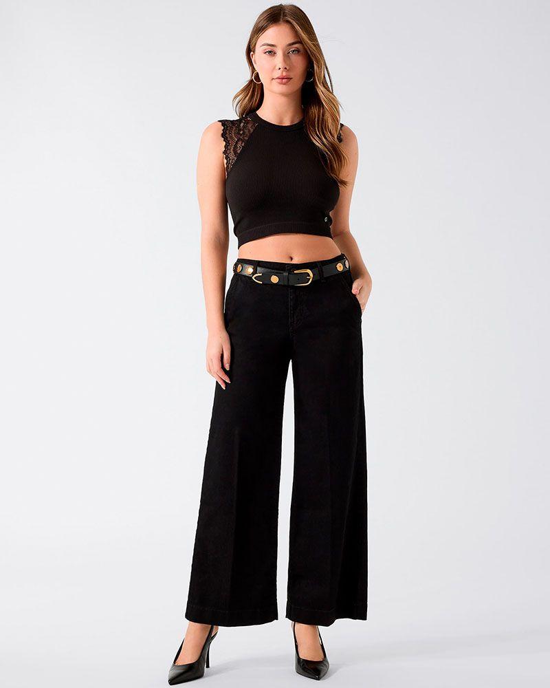 Jeans Zoya Wide Leg Crop Mujer Guess-4