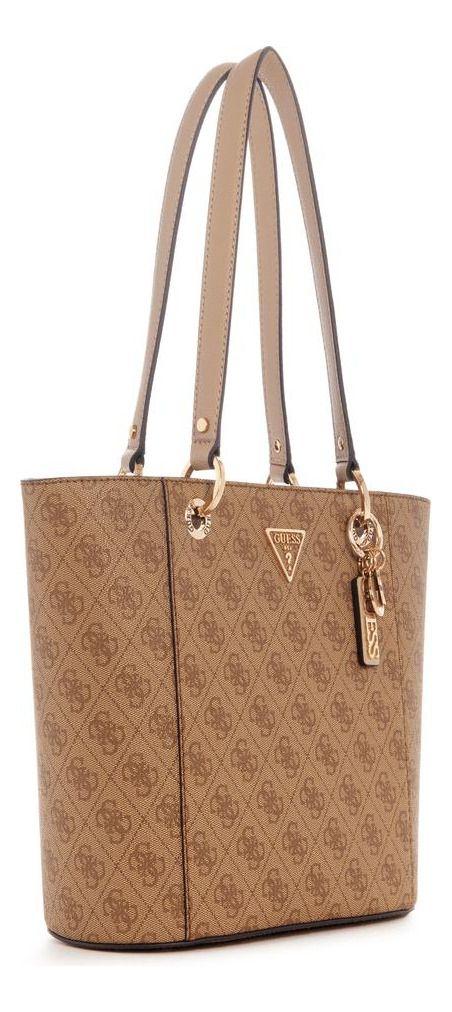 Cartera Guess Mujer Noelle Small Elite Tote Café-1