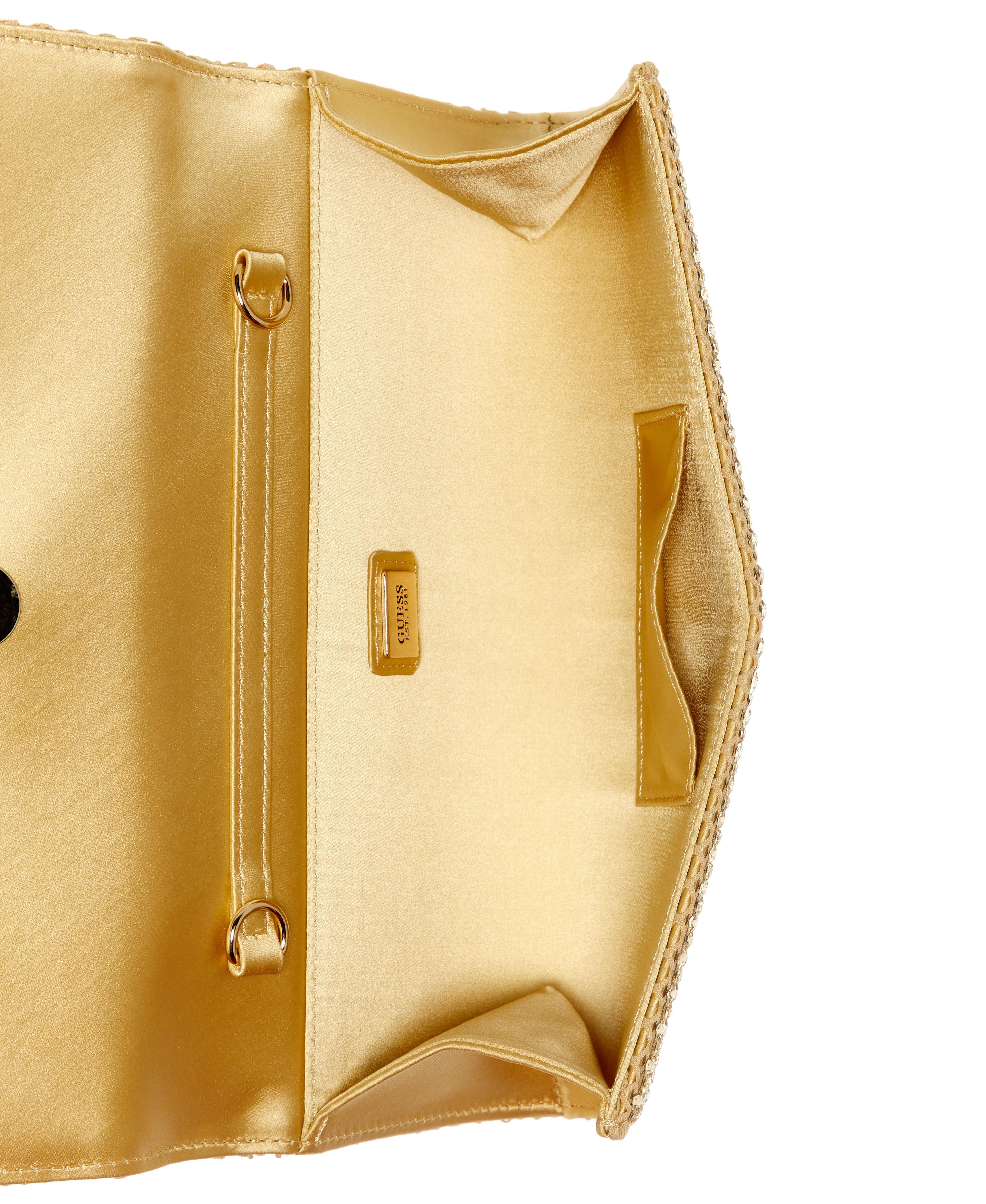 Cartera Tasmin Handle Clutch Dorado-3