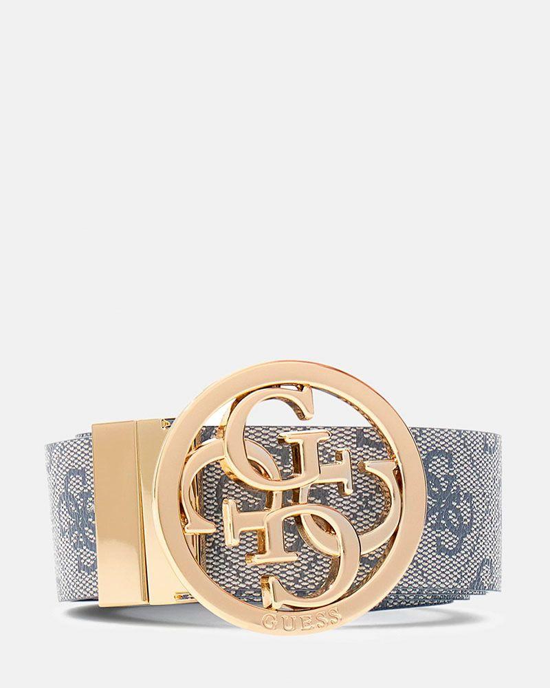 Cinturon Guess Mujer Noelle Adj & Rev Pant Belt H35 Gris-0