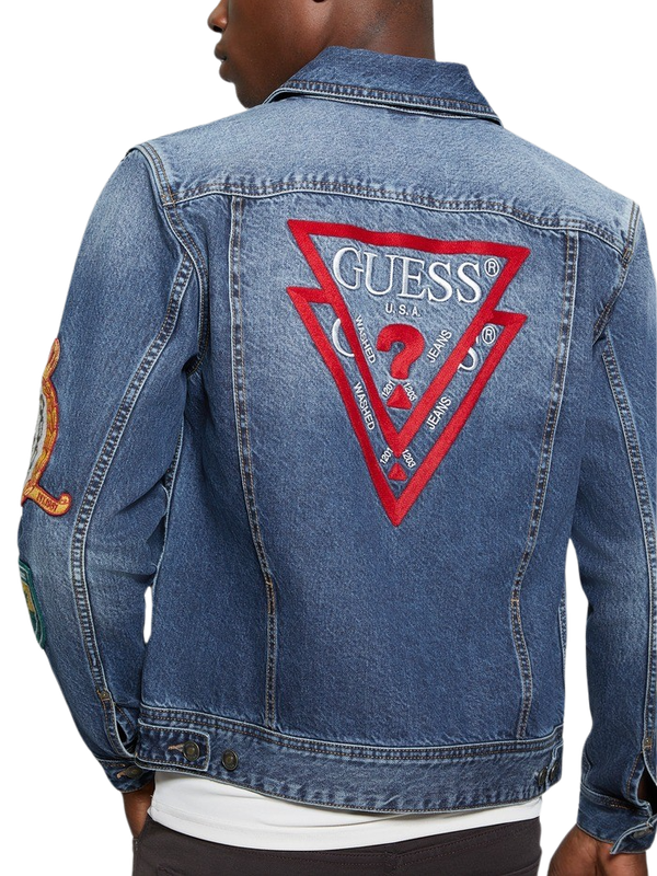 Chaqueta Guess Hombre Dean Jacket Azul-0