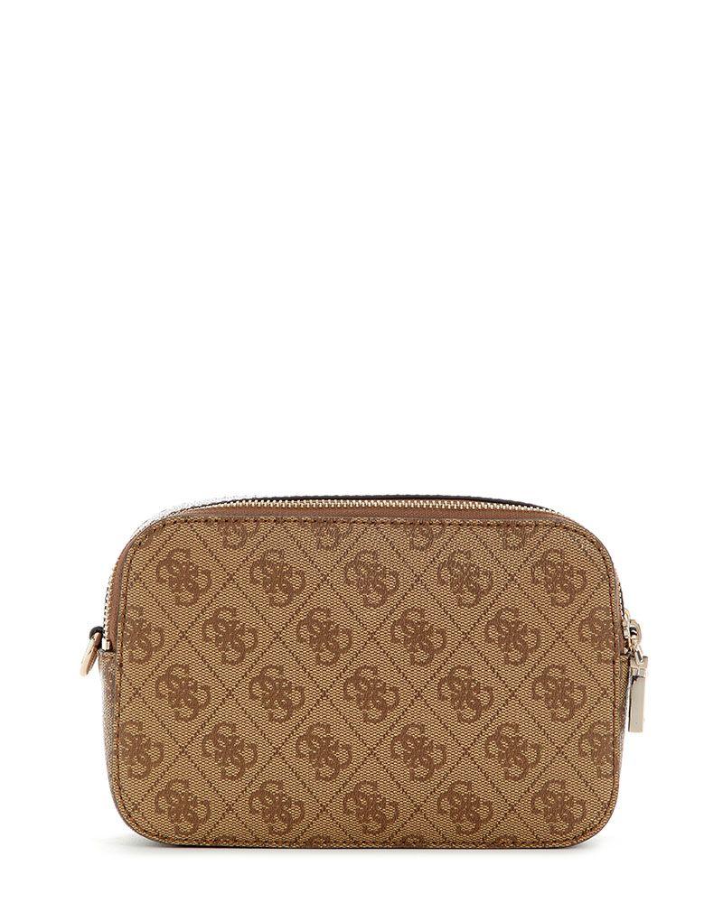 Cartera Guess Mujer Latona Ii Camera Crossbody Café Claro-2
