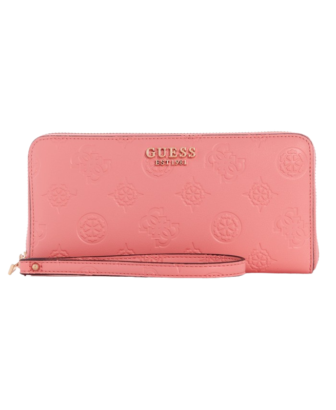 Billetera Guess Mujer Laurel Slg Lrge Zip Around Rosa-0