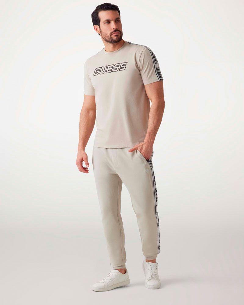 Pantalon Guess Hombre New Arlo Long Pant Beige-2