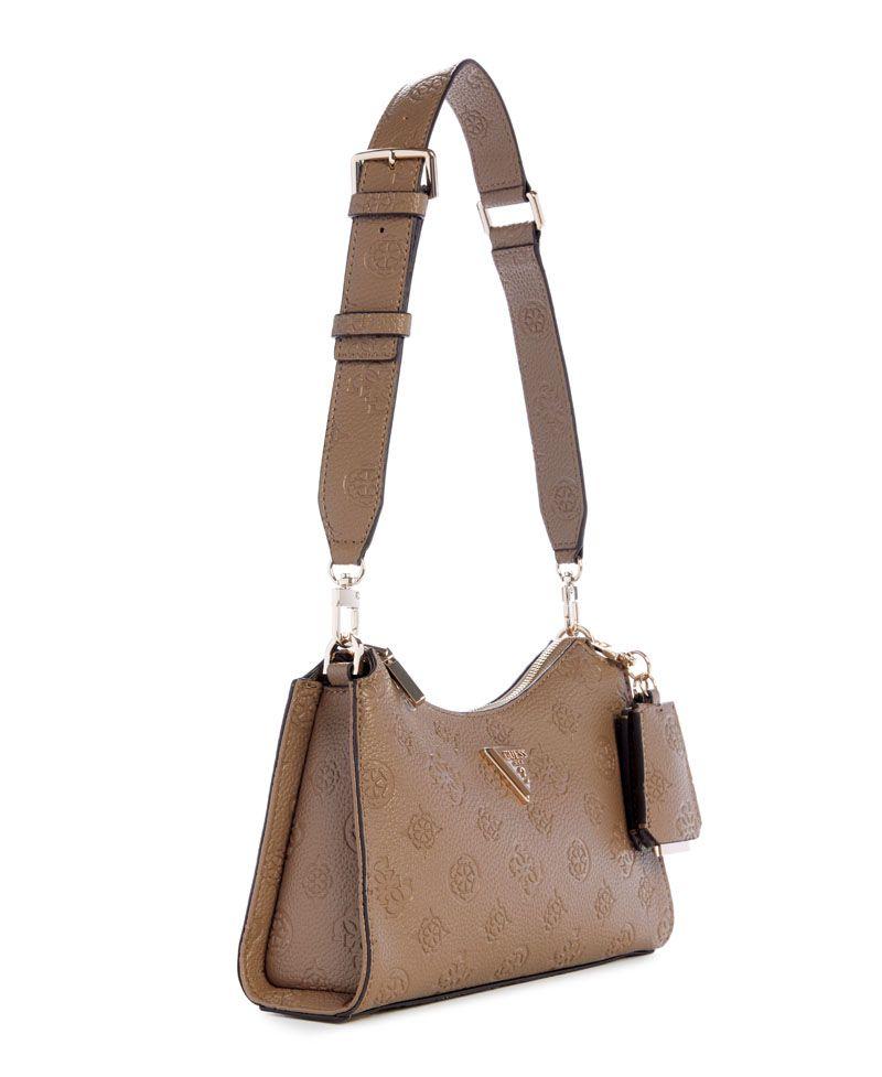 Cartera Guess Mujer Cresidia Top Zip Shoulder Bag Café.-1