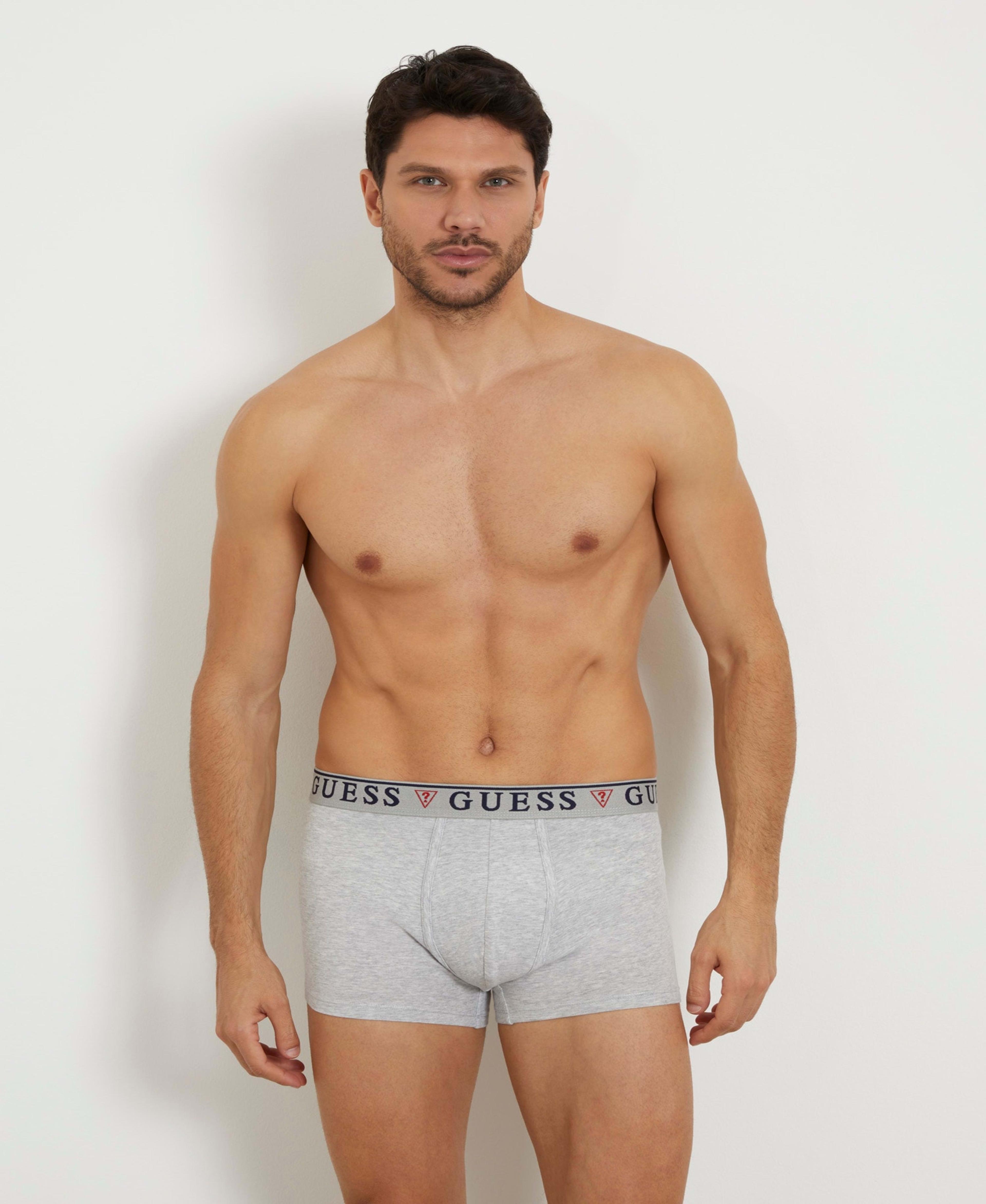 Boxer Guess Hombre Brian Hero Boxer Trunk 3 Pack Negro-1