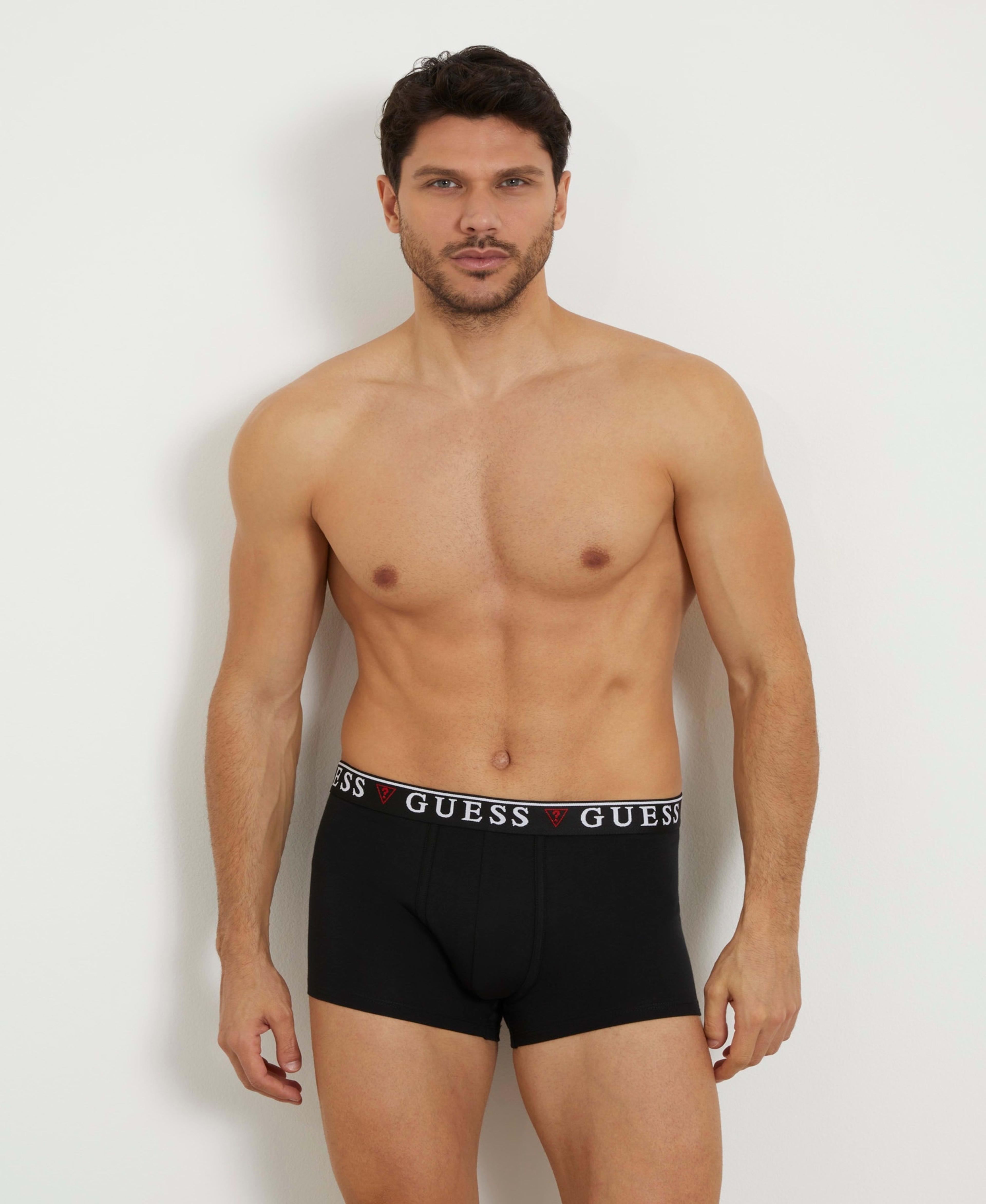 Boxer Guess Hombre Brian Hero Boxer Trunk 3 Pack Negro-4