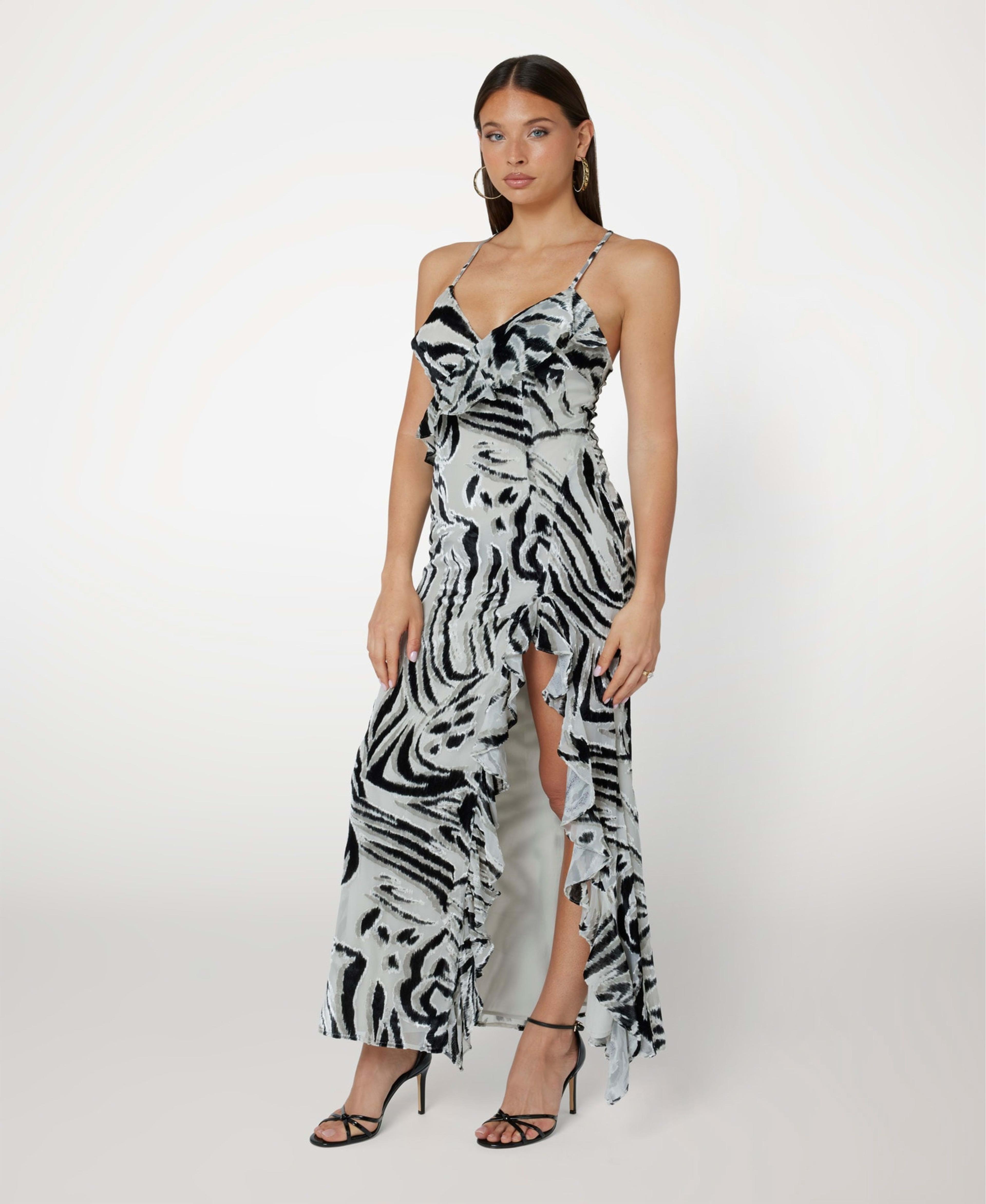 Vestido Guess Mujer Lydie Spaghetti Long Dress Surtido-0