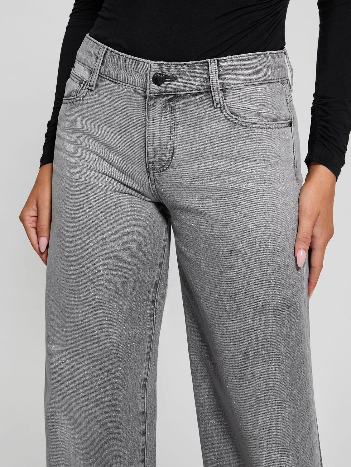 Jeans Guess Mujer Sexy Palazzo Plata-4