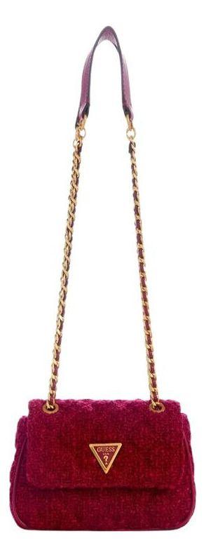 Mini Cartera Guess Mujer Giully Cnvrtble Xbdy Flap Rosado-0